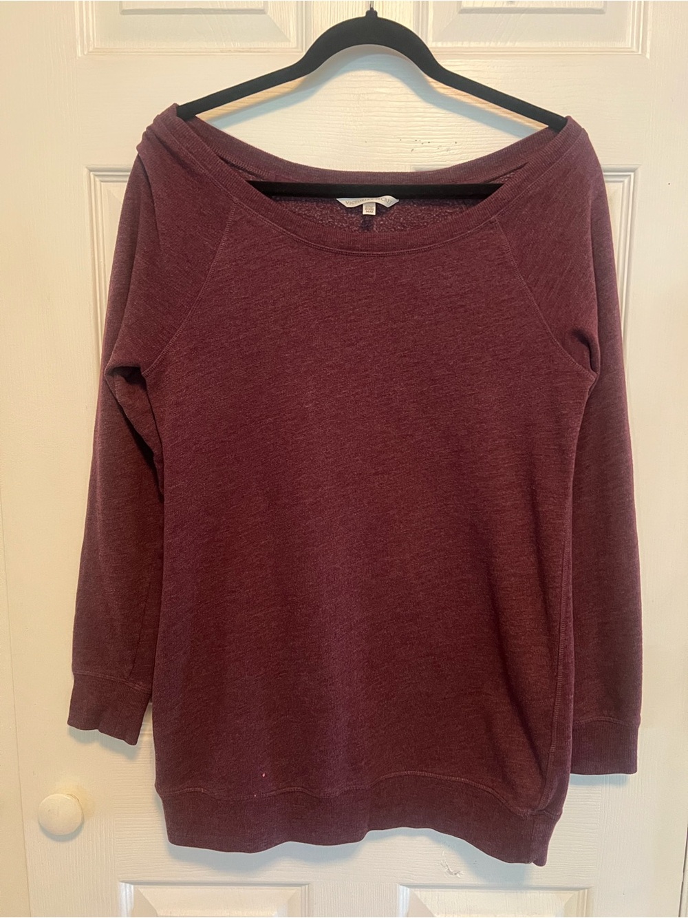 Victoria’s Secret Off-Shoulder Sweatshirt - Plum
